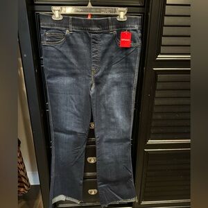 NWT Spanx Raw Step Hem Flare Jeans, Size Large